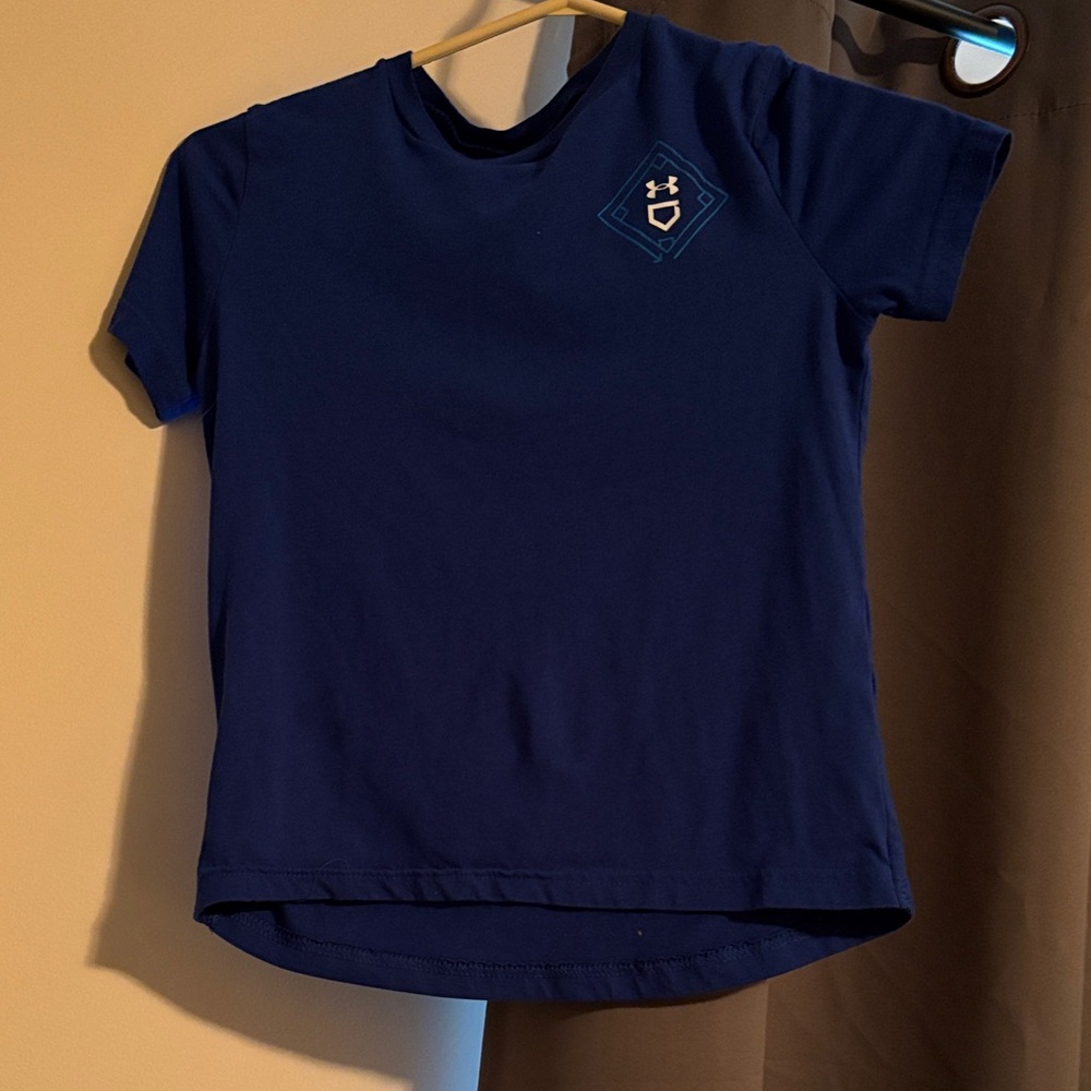 Under Armour Navy Tee with Baseball Logo